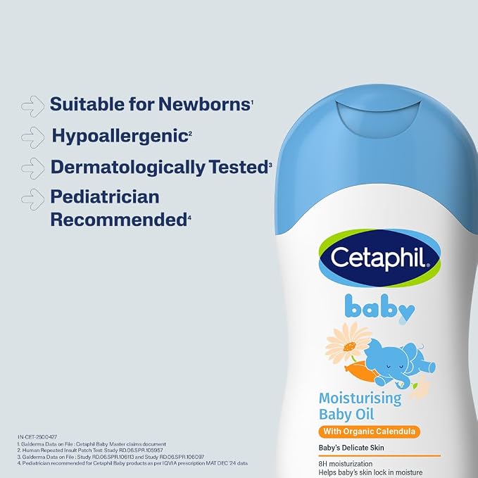 Cetaphil Baby Moisturising Baby Oil with Organic Calendula 200ml
