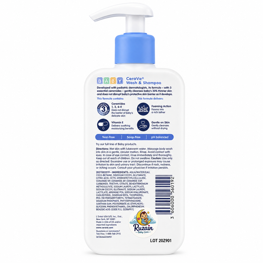 CeraVe Baby Wash & Shampoo 237ml (USA Version)