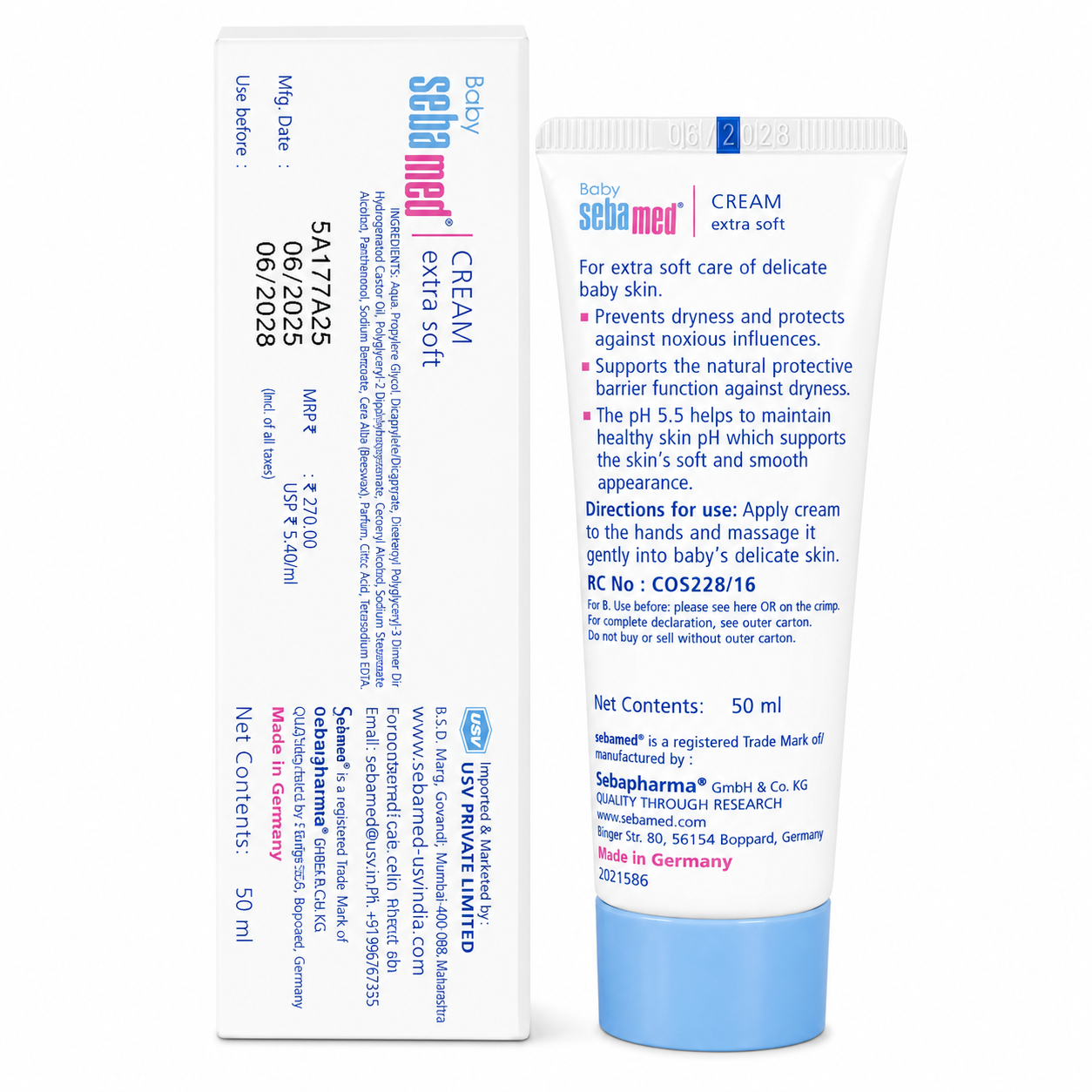 Sebamed Baby Extra Soft Cream 50ml (Indian Packaging)