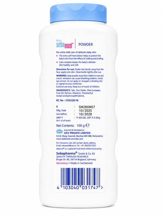 Sebamed Baby Powder 100gm (Indian Packaging)