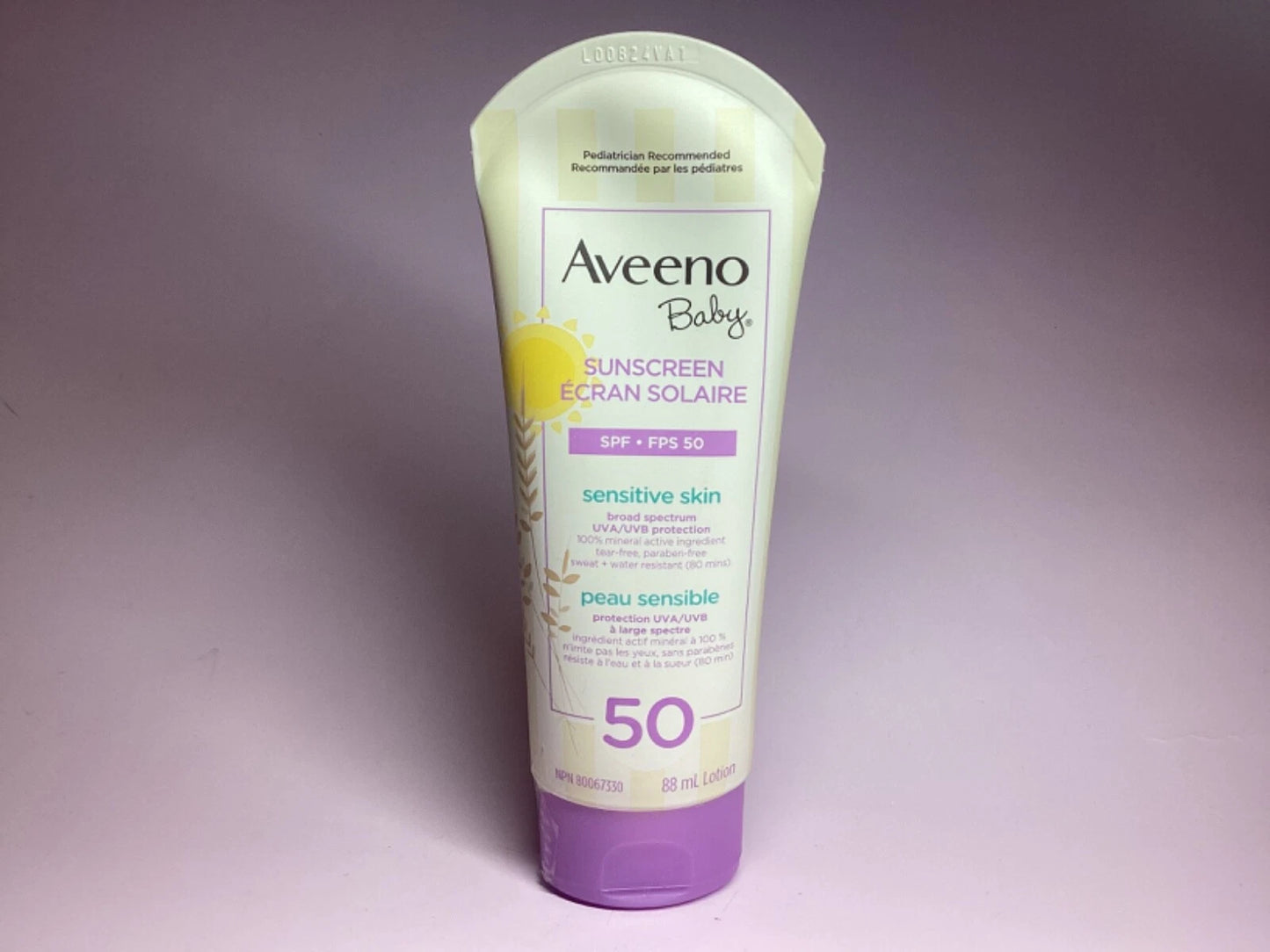 Aveeno Baby Sunscream SPF 50 FPS 50 for Sensitive Skin 88ml (Canada)