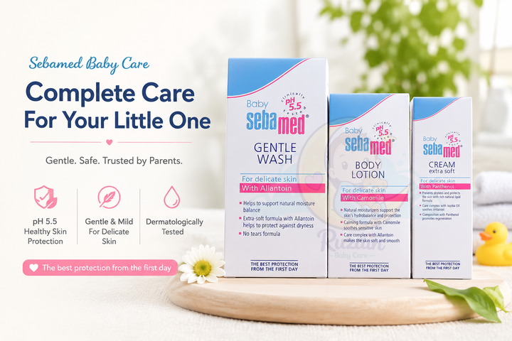 Sebamed Baby Combo: Cream, Lotion & Gentle Wash