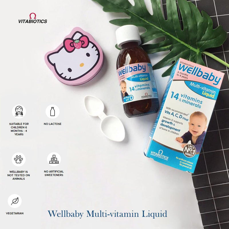 Wellbaby Multi Vitamin liquid (6 month - 4 year) 150ml