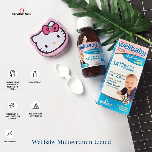 Wellbaby Multi Vitamin liquid (6 month - 4 year) 150ml