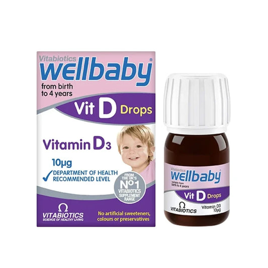 Wellbaby Vit D Drops (0-4 years) 30ml
