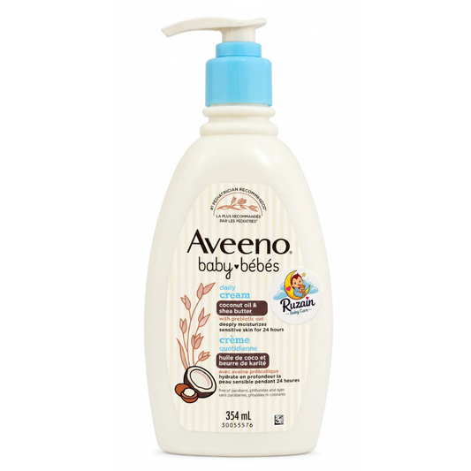Aveeno Baby Daily Moisturizing Cream Coconut Oil & Shea Butter 354ml (Canada)