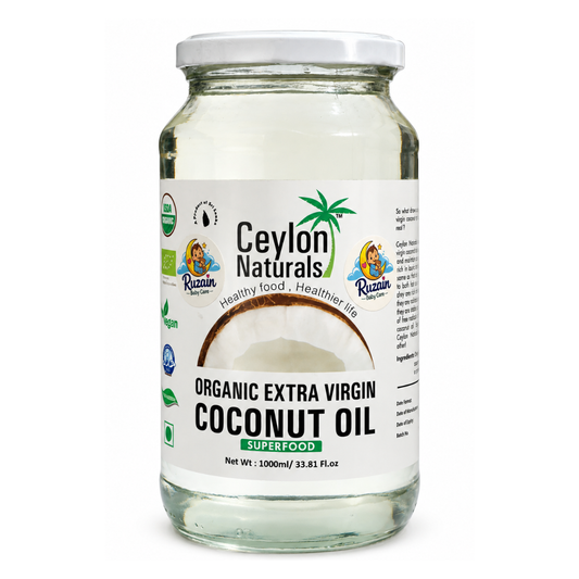 Ceylon Naturals Organic Extra Virgin Coconut Oil 1000ml (Sri Lanka)