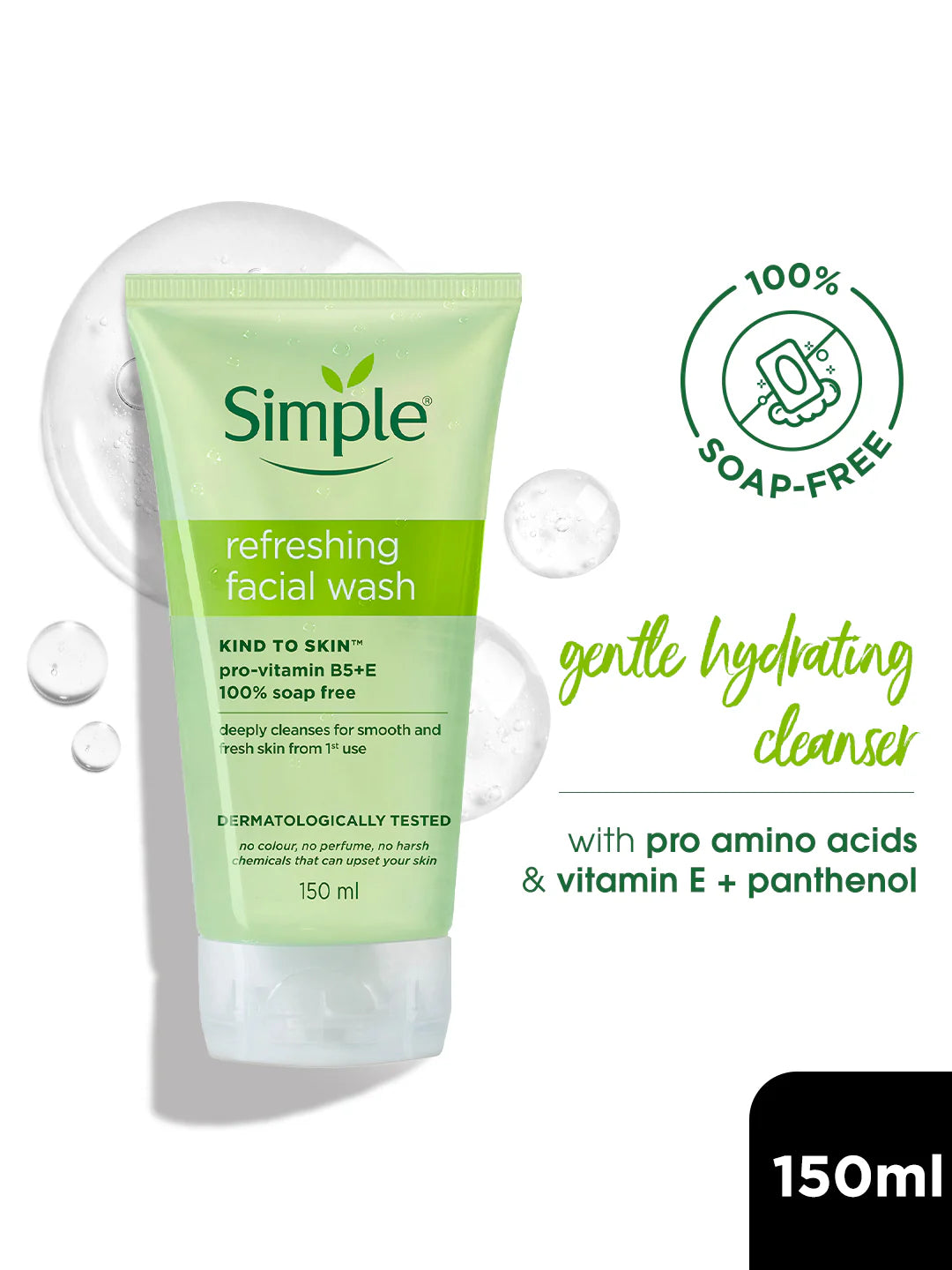 Skin Refreshing Facial Wash with Vitamin B5+E 150ml (UK)