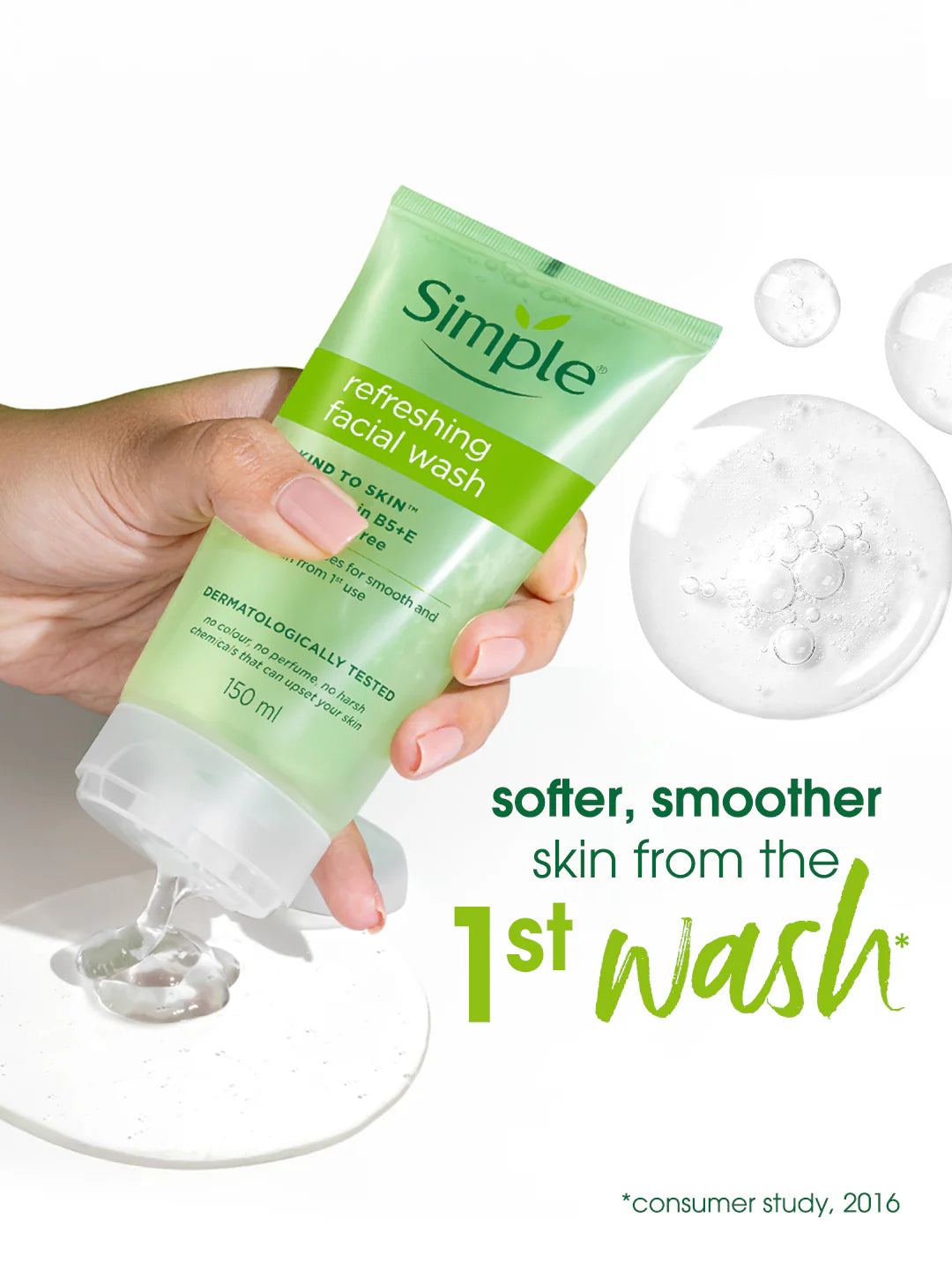 Skin Refreshing Facial Wash with Vitamin B5+E 150ml (UK)
