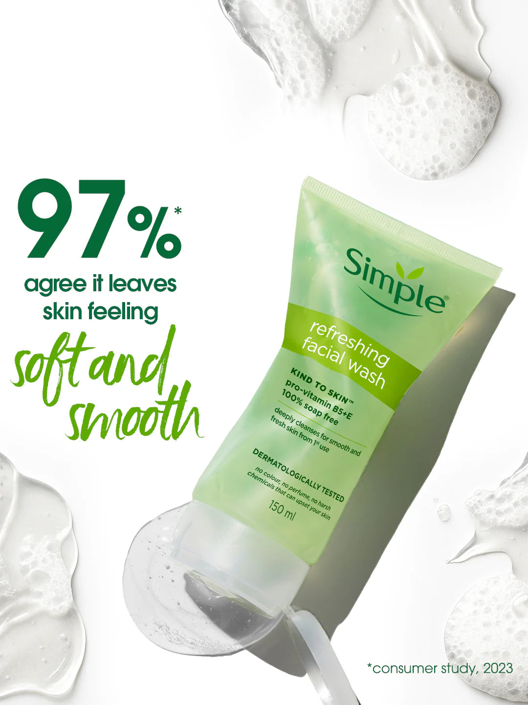 Skin Refreshing Facial Wash with Vitamin B5+E 150ml (UK)