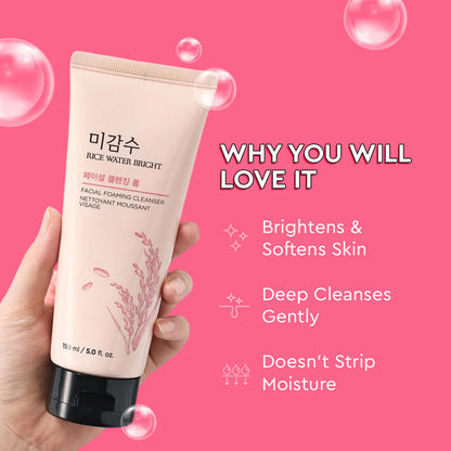 The Face Shop Rice Water Bright Foaming Cleanser Nettoyant Moussant 150ml