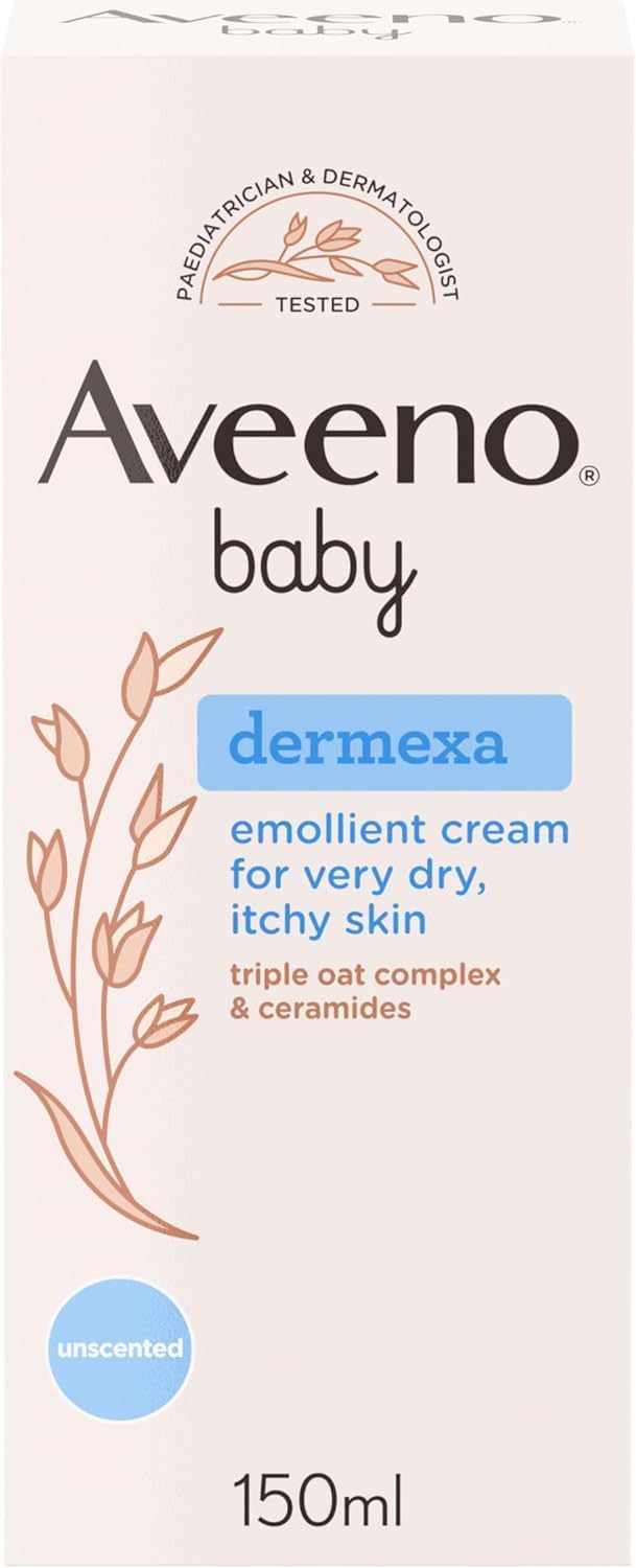Aveeno Baby Dermexa Emollient Cream for Very Dry Itchy Skin 150ml