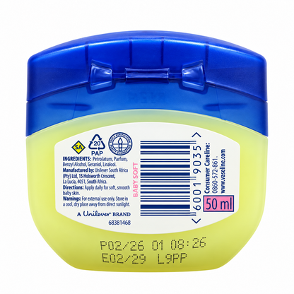 Vaseline Baby Gentle Protective Jelly 50ml (South Africa)