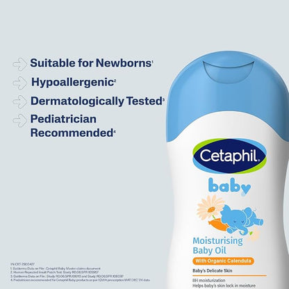 Cetaphil Baby Moisturising Baby Oil with Organic Calendula 200ml