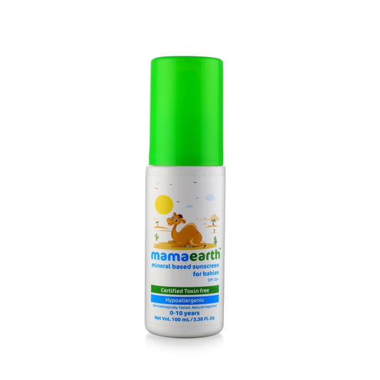 Mamaearth Baby Mineral Based Sunscreen for Babies SPF 20+ (0-10 Years) 100ml