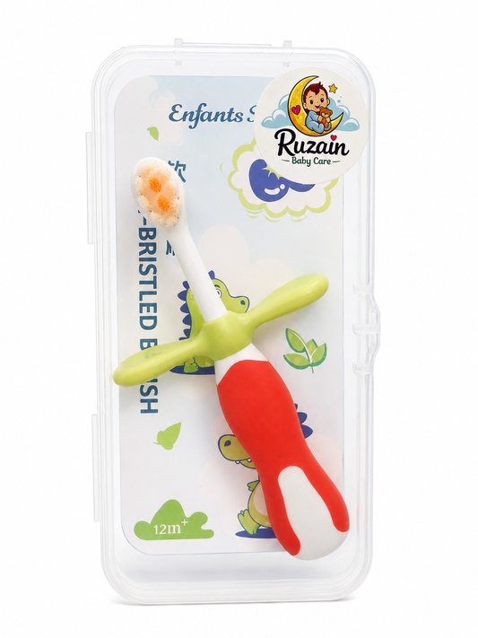 Duck Soft Bristled Toothbrush 0-5 Years (Red Organe)