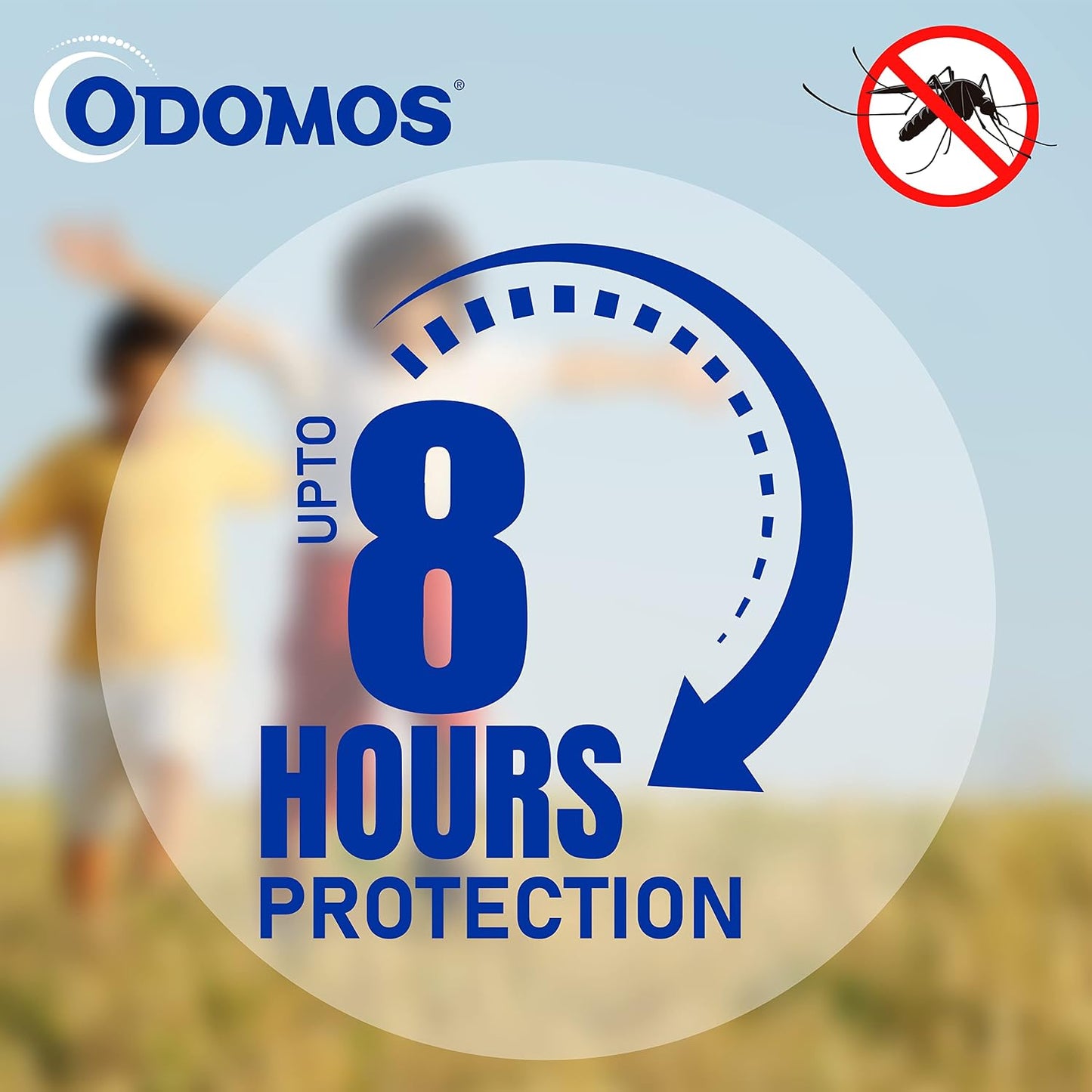 Odomos Baby Mosquito Repellent Fabric Roll On - 8 ml (Indian)