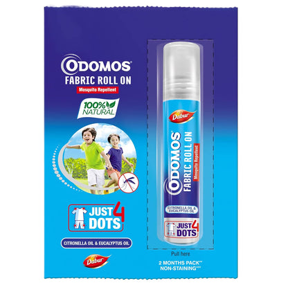 Odomos Baby Mosquito Repellent Fabric Roll On - 8 ml (Indian)