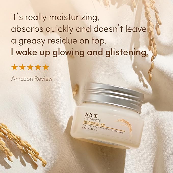 The Face Shop Rice Ceramide Moisturizing Cream 50ml (Made in Korea)