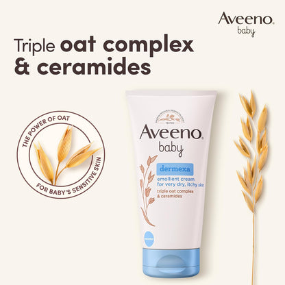Aveeno Baby Dermexa Emollient Cream for Very Dry Itchy Skin 75ml