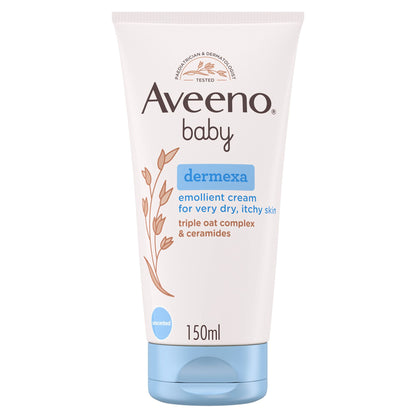 Aveeno Baby Dermexa Emollient Cream for Very Dry Itchy Skin 150ml
