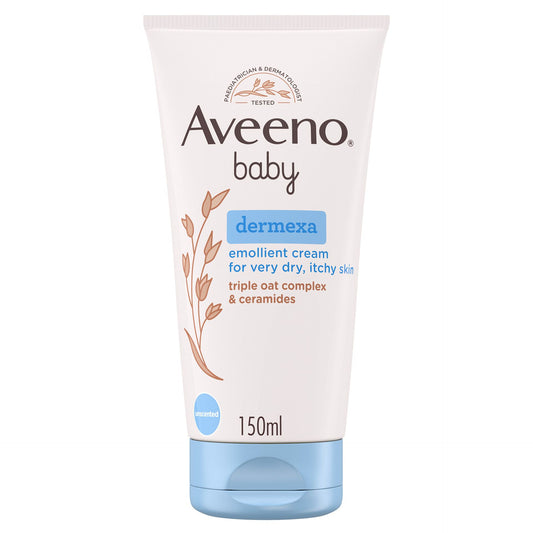 Aveeno Baby Dermexa Emollient Cream for Very Dry Itchy Skin 150ml