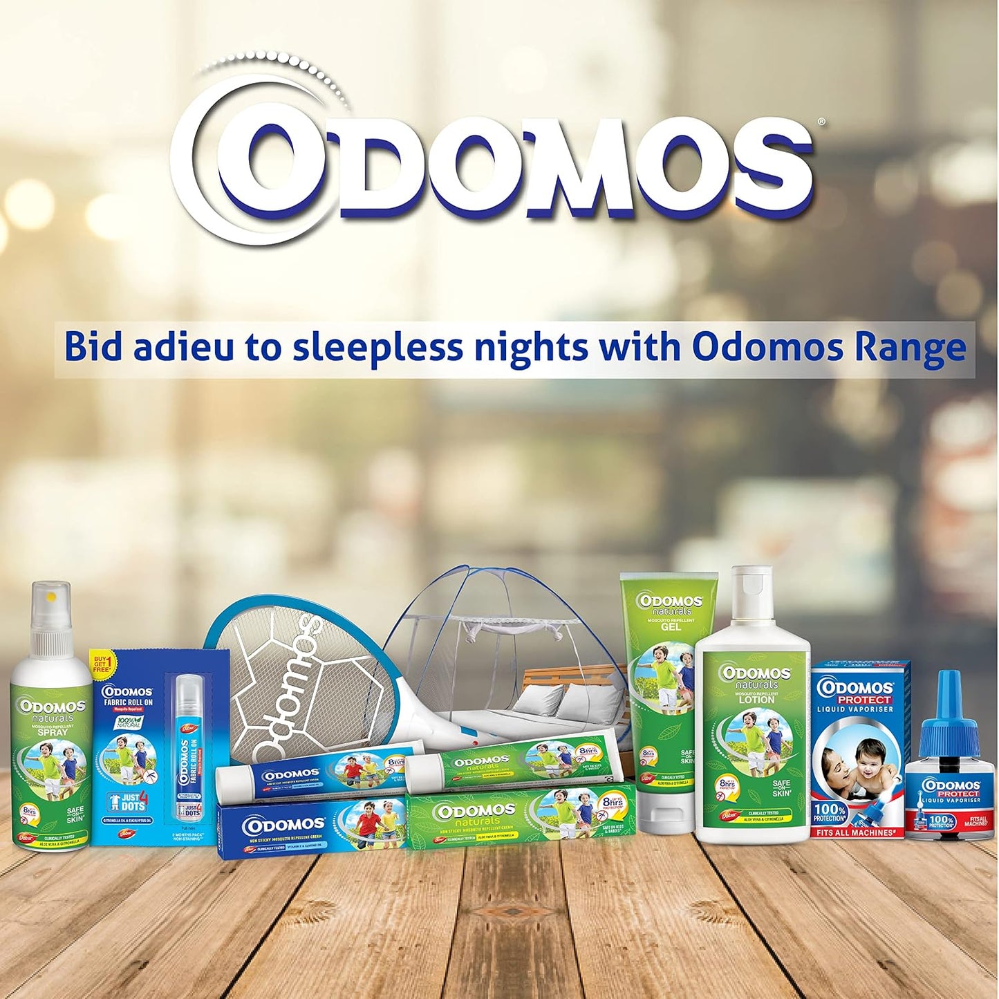Odomos Baby Mosquito Repellent Fabric Roll On - 8 ml (Indian)