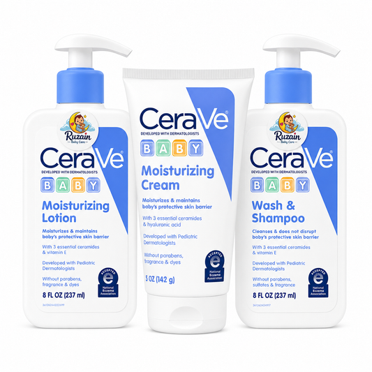 CeraVe Baby Combo Cream, Lotion and Wash & Shampoo (USA Version)