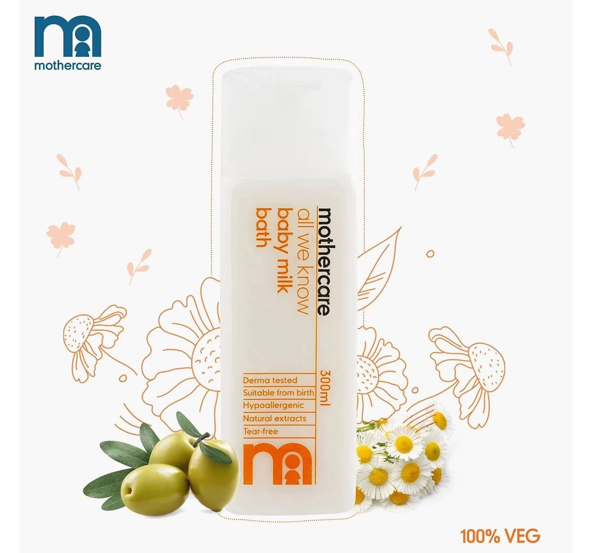 Mothercare All We Know Baby Milk Bath 300ml