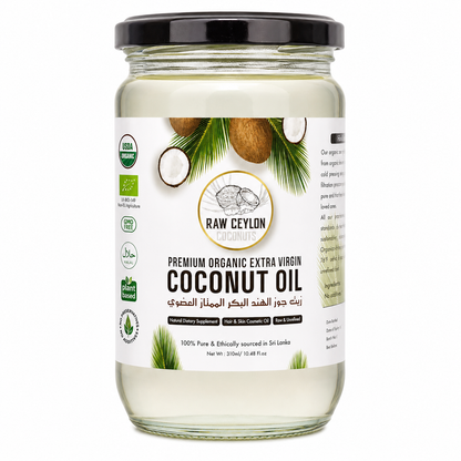 Raw Ceylon Organic Extra Virgin Coconut Oil 310ml (Sri Lanka)