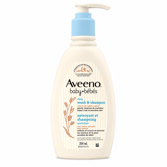 Aveeno Baby Daily Moisture Wash & Shampoo 354ml (Canada)