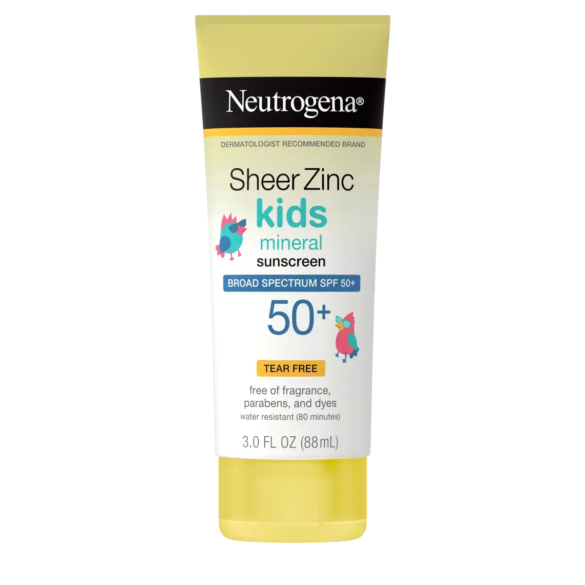 Neutrogena Sheer Zinc Kids Mineral Sunscreen SPF50+ 88ml (USA)