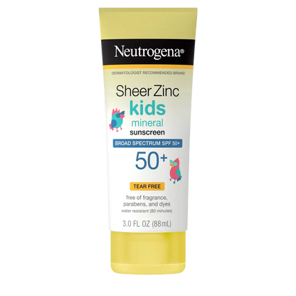 Neutrogena Sheer Zinc Kids Mineral Sunscreen SPF50+ 88ml (USA)