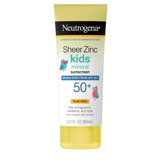 Neutrogena Sheer Zinc Kids Mineral Sunscreen SPF50+ 88ml (USA)