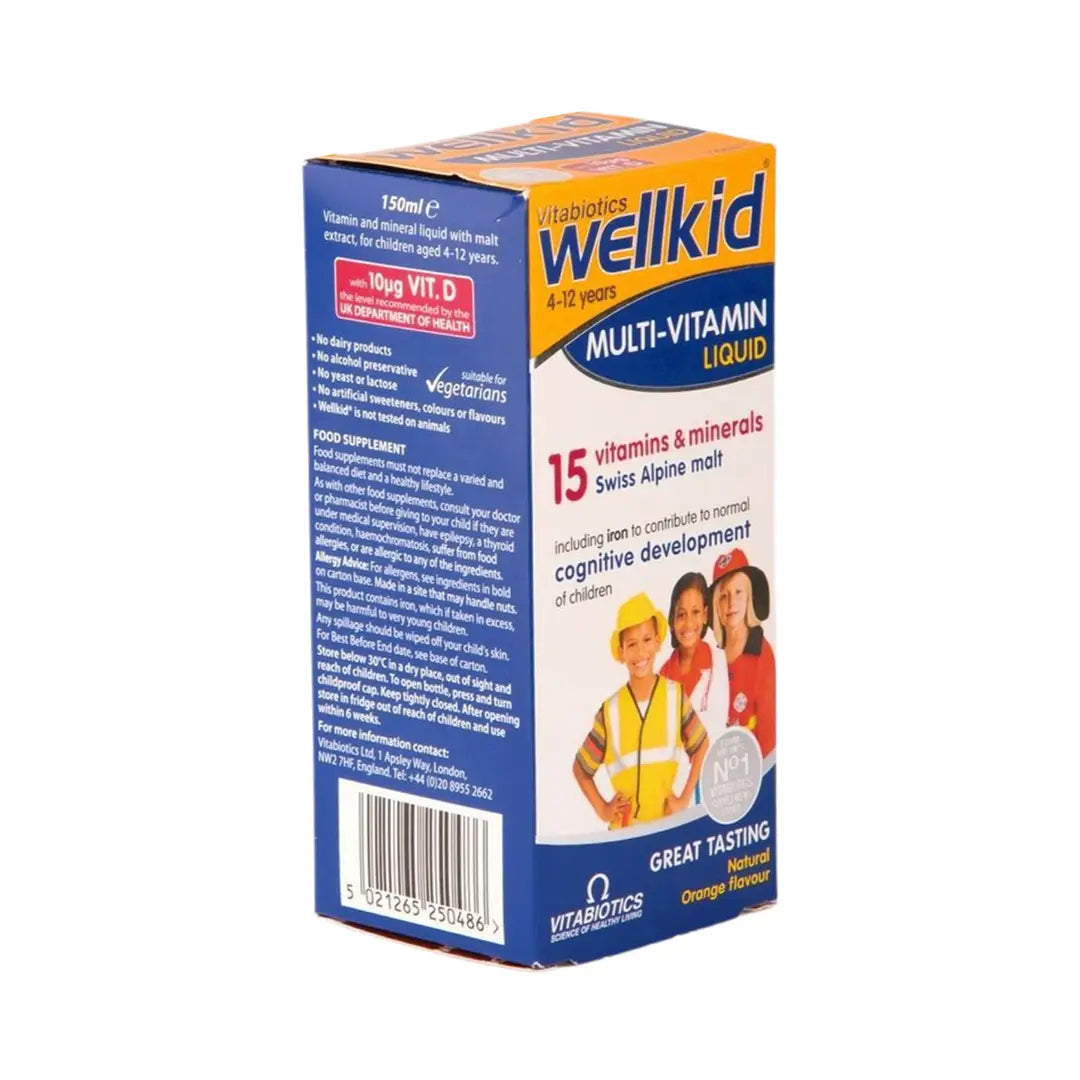 Wellkid multi vitamin liquid (4-12 years) 150ml