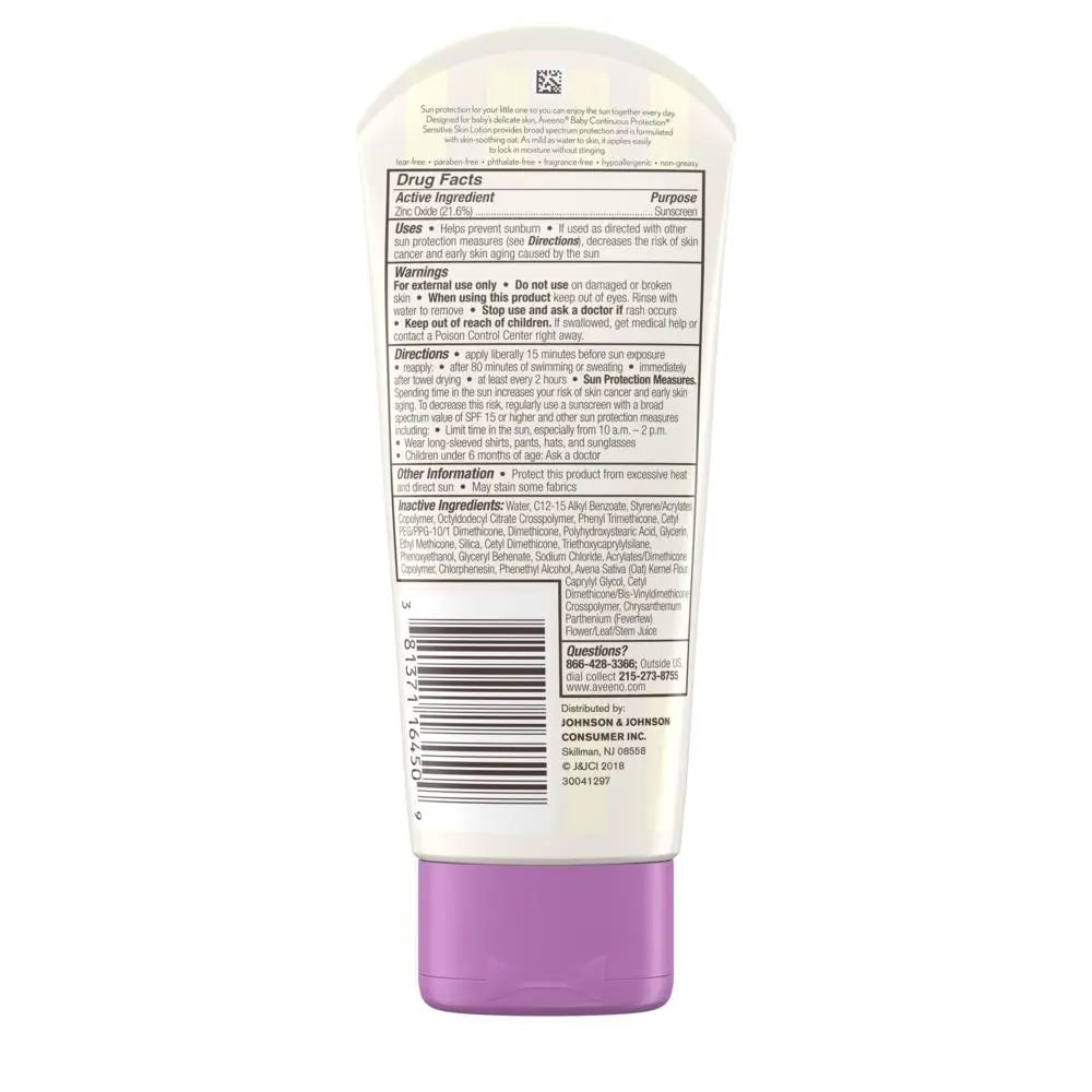 Aveeno Baby Continuous Protection SPF 50 88ml (UK)