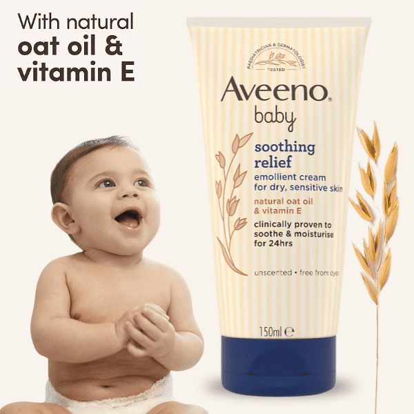 Aveeno Baby Soothing Relief Emollient Cream 150ml