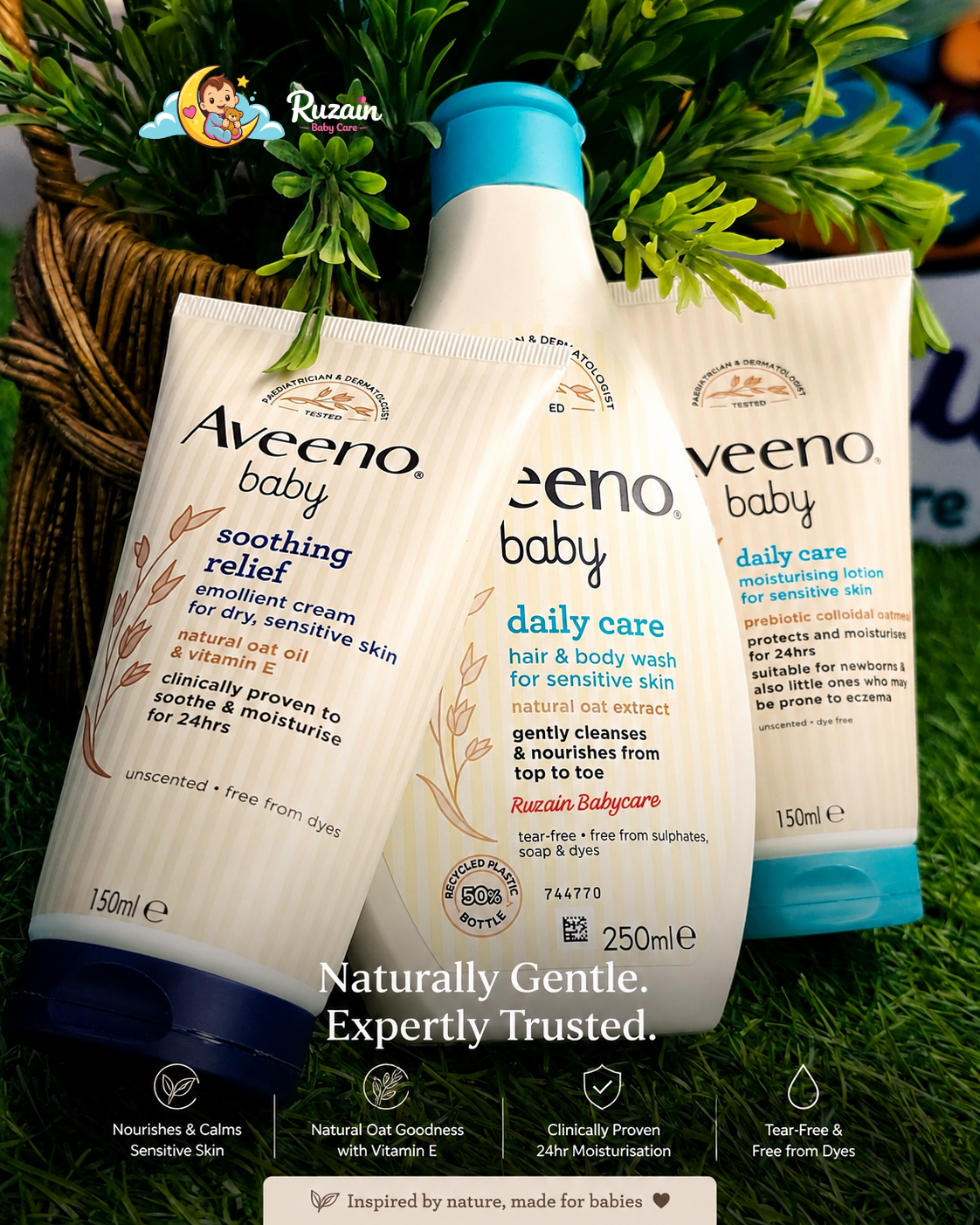 Aveeno Baby Daily Care Essential Combo