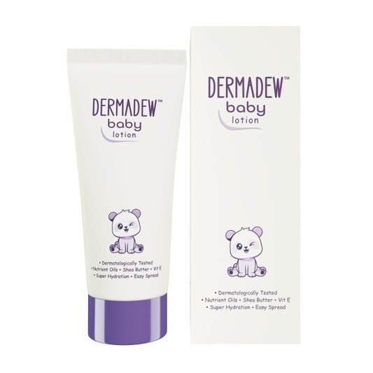 Dermadew Baby Lotion hydrates and softens baby's delicate skin 100ml