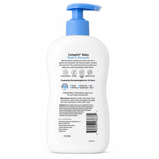 Cetaphil Baby Wash & Shampoo 399ml (USA Version)