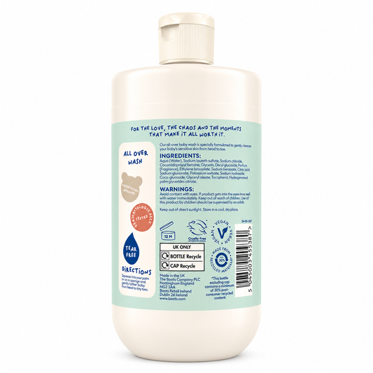 Boots Little + Loved All Over Wash 500ml (UK)