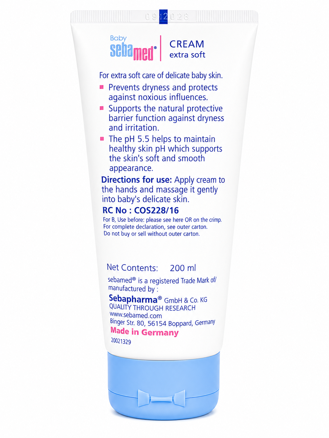 Sebamed Baby Extra Soft Cream 200ml (Indian Packaging)