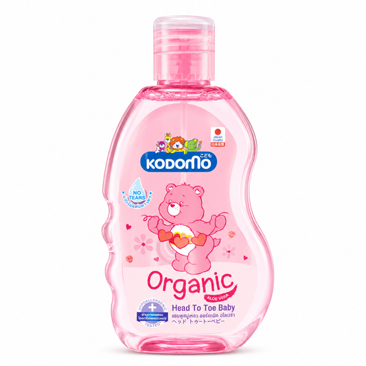 Kodomo Baby Organic Head & Toe 200ml (Pink)