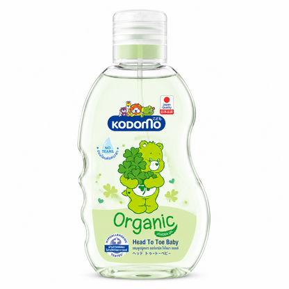 Kodomo Baby Organic Head & Toe 200ml (Green)