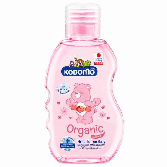Kodomo Baby Organic Head & Toe 100ml (Pink)