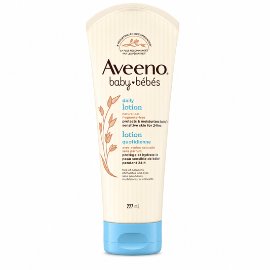 Aveeno Baby Daily Moisture Lotion with Natural Colloidal Oatmeal 227ml (Canada Packaging)