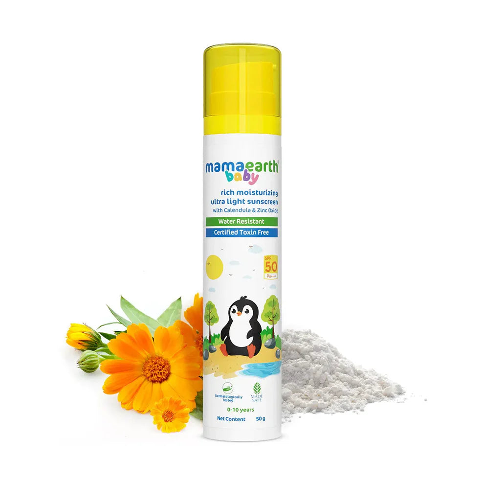 Mamaearth Baby Moisturizing Ultra Light SPF 50 Sunscreen 50gm