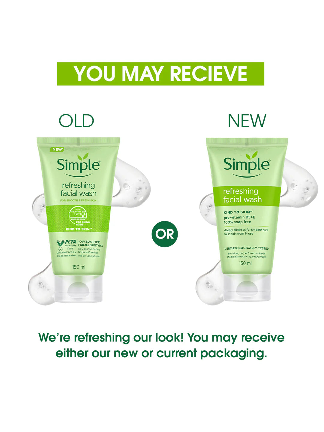 Skin Refreshing Facial Wash with Vitamin B5+E 150ml (UK)