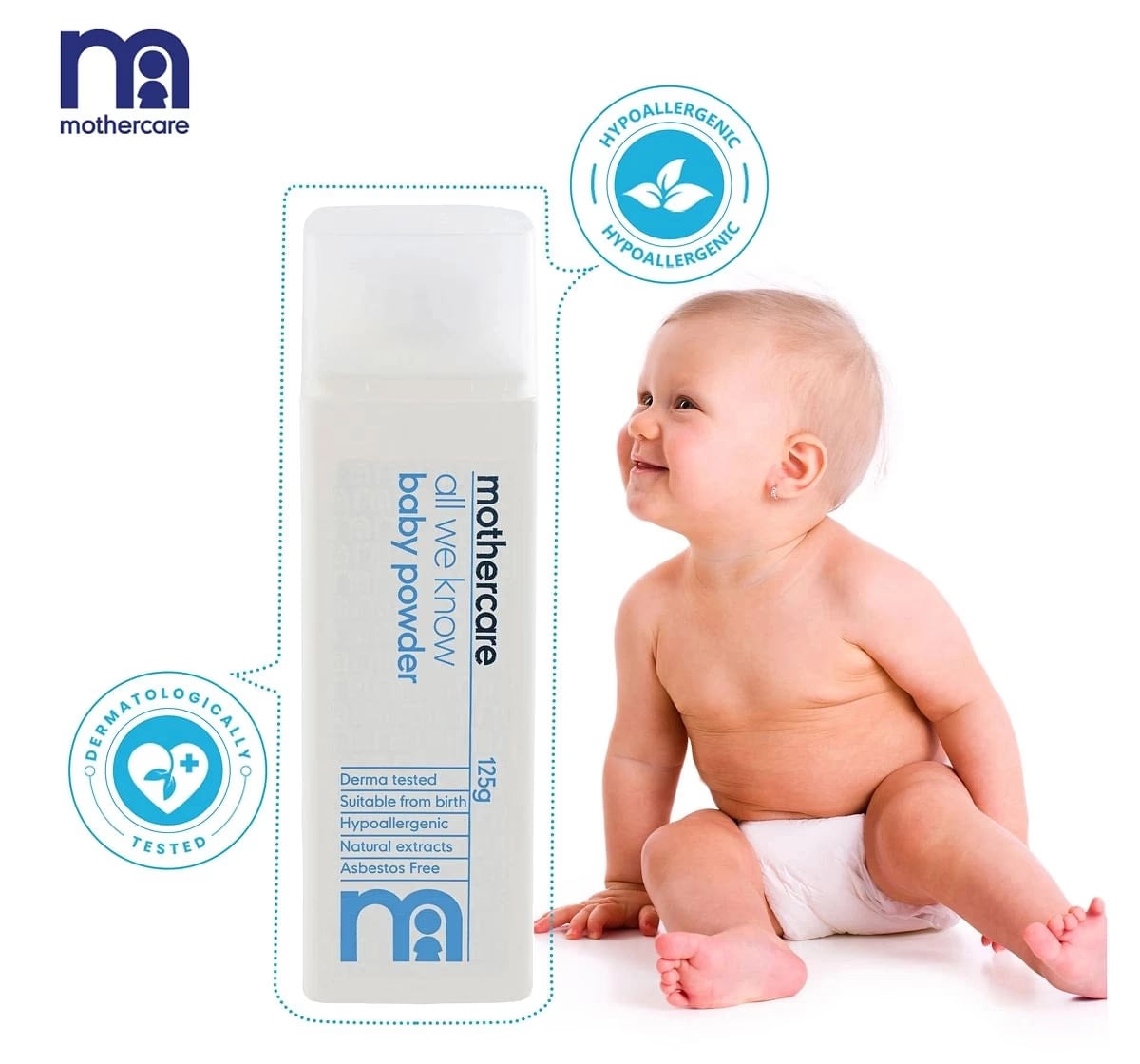 Mothercare All We Know Baby Powder 125ml